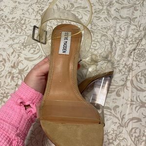 Steve Madden Clear Heels